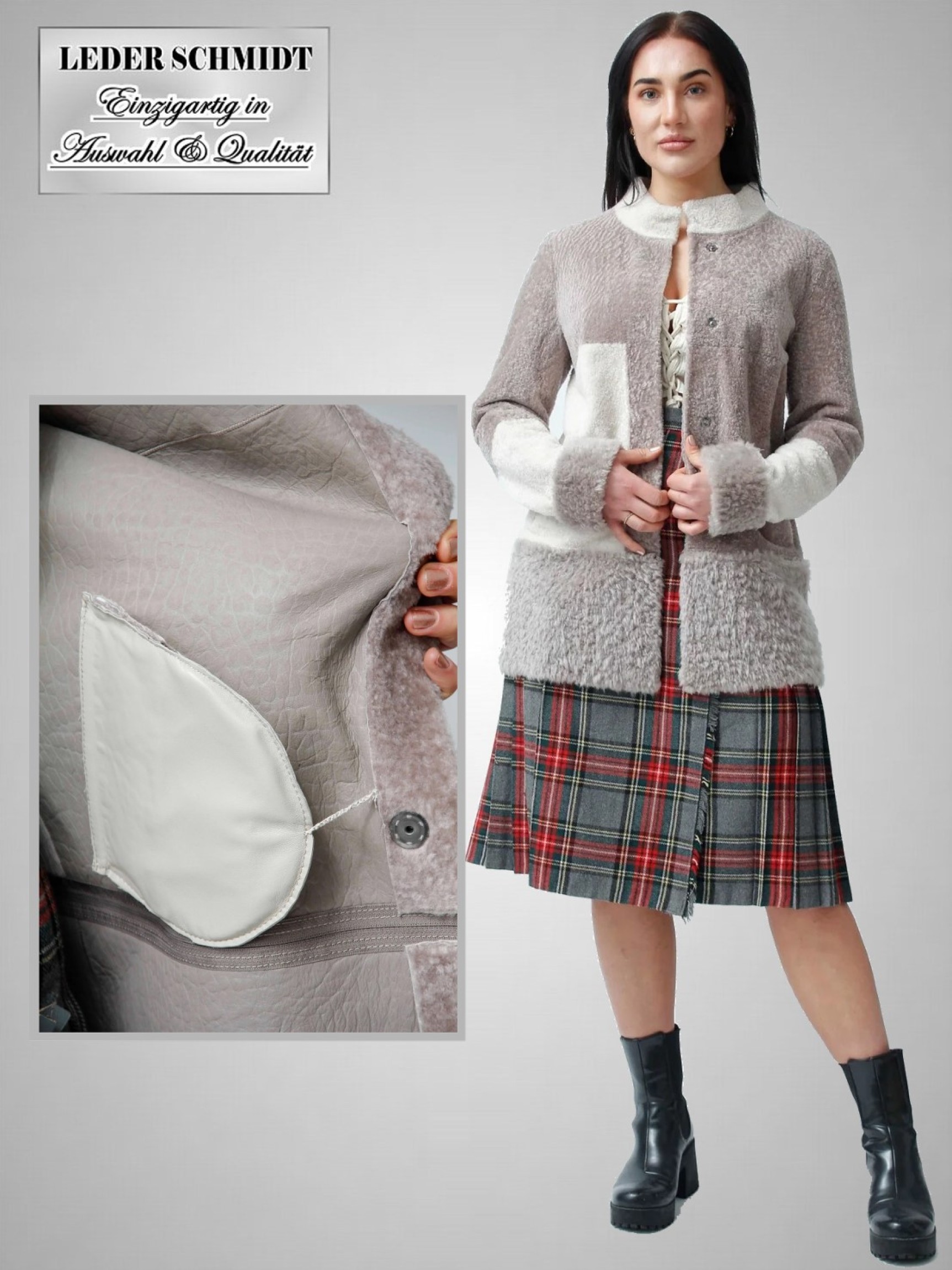 Damen Lammfelljacke