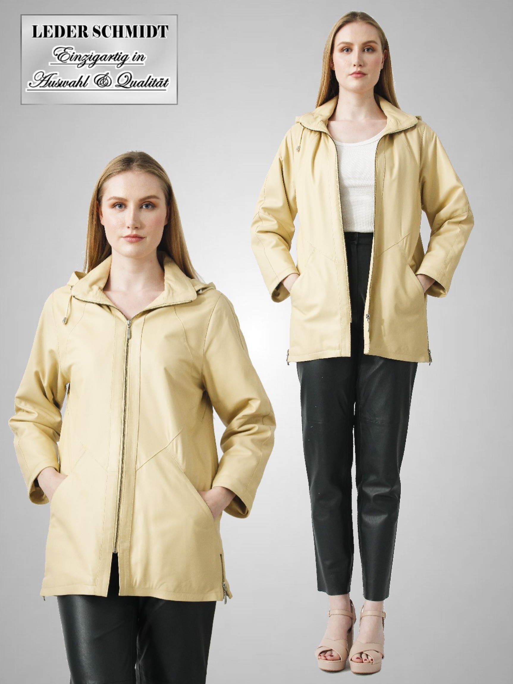 Damen Lederparka