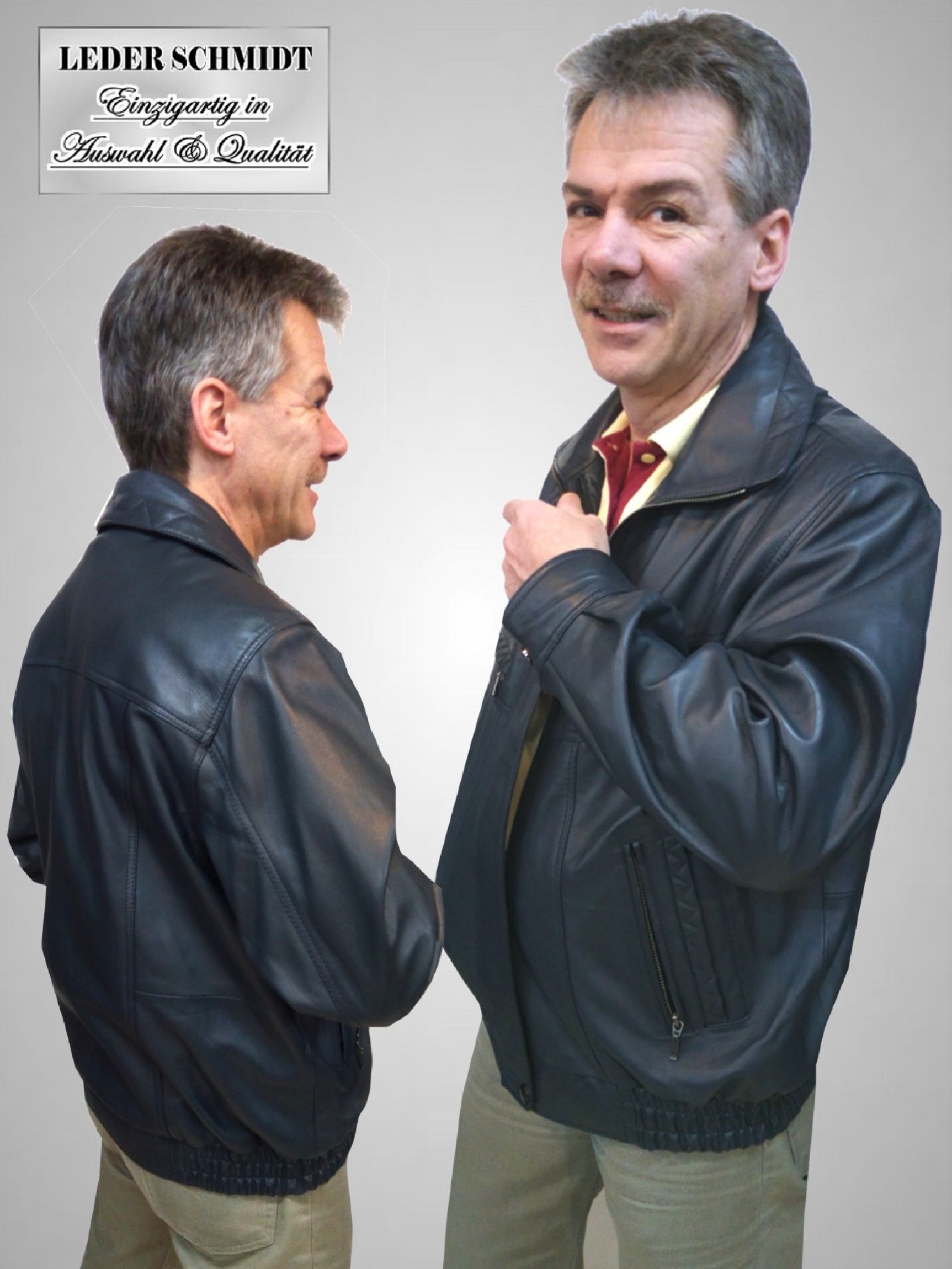 kurzer Herren Leder-Blouson Lammnappa