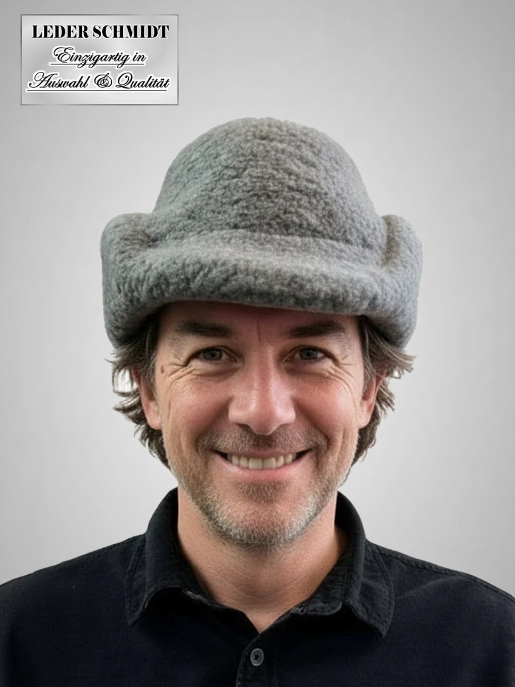 Herren Lammfellmütze