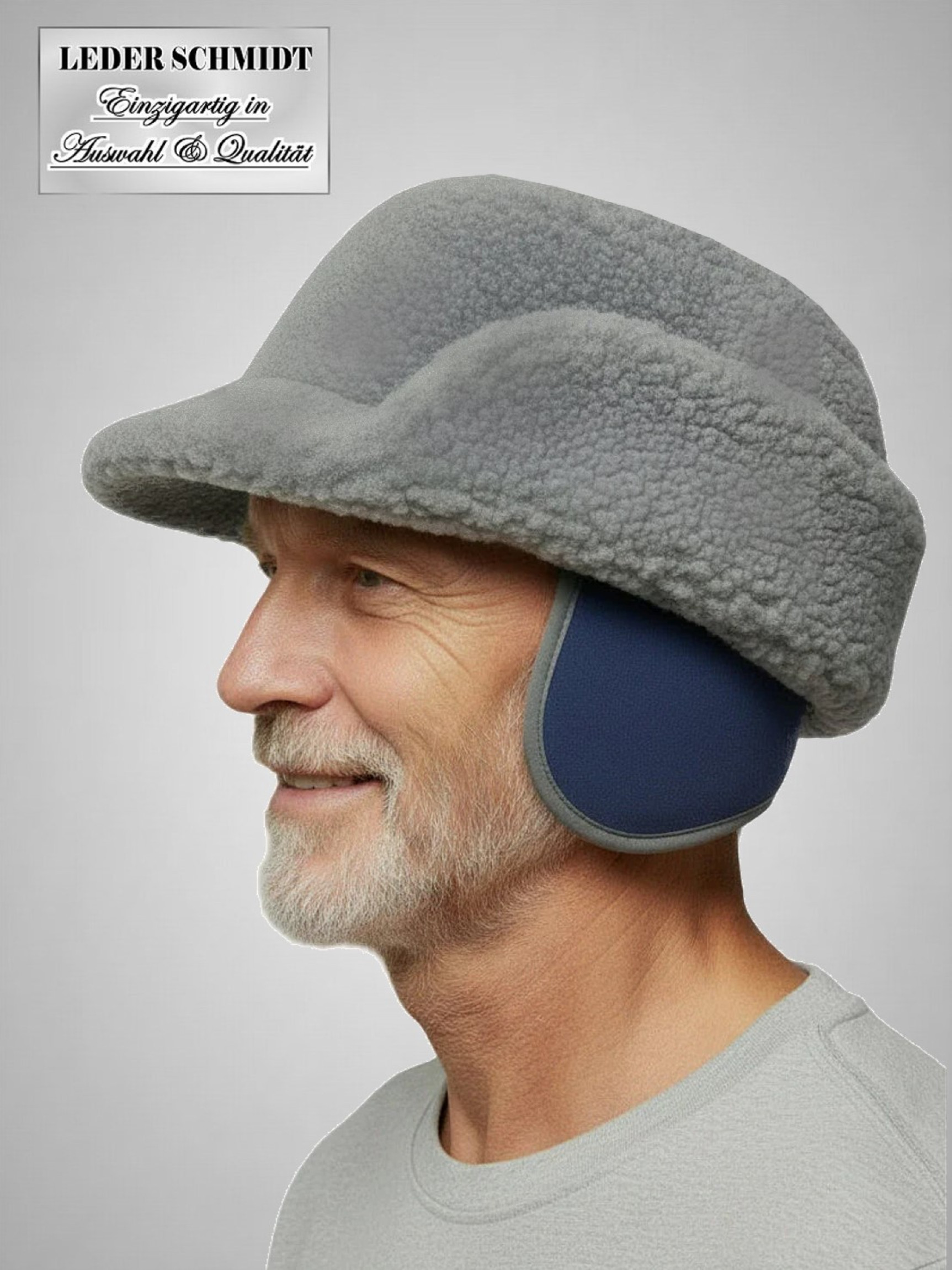 Herren Lammfellmütze