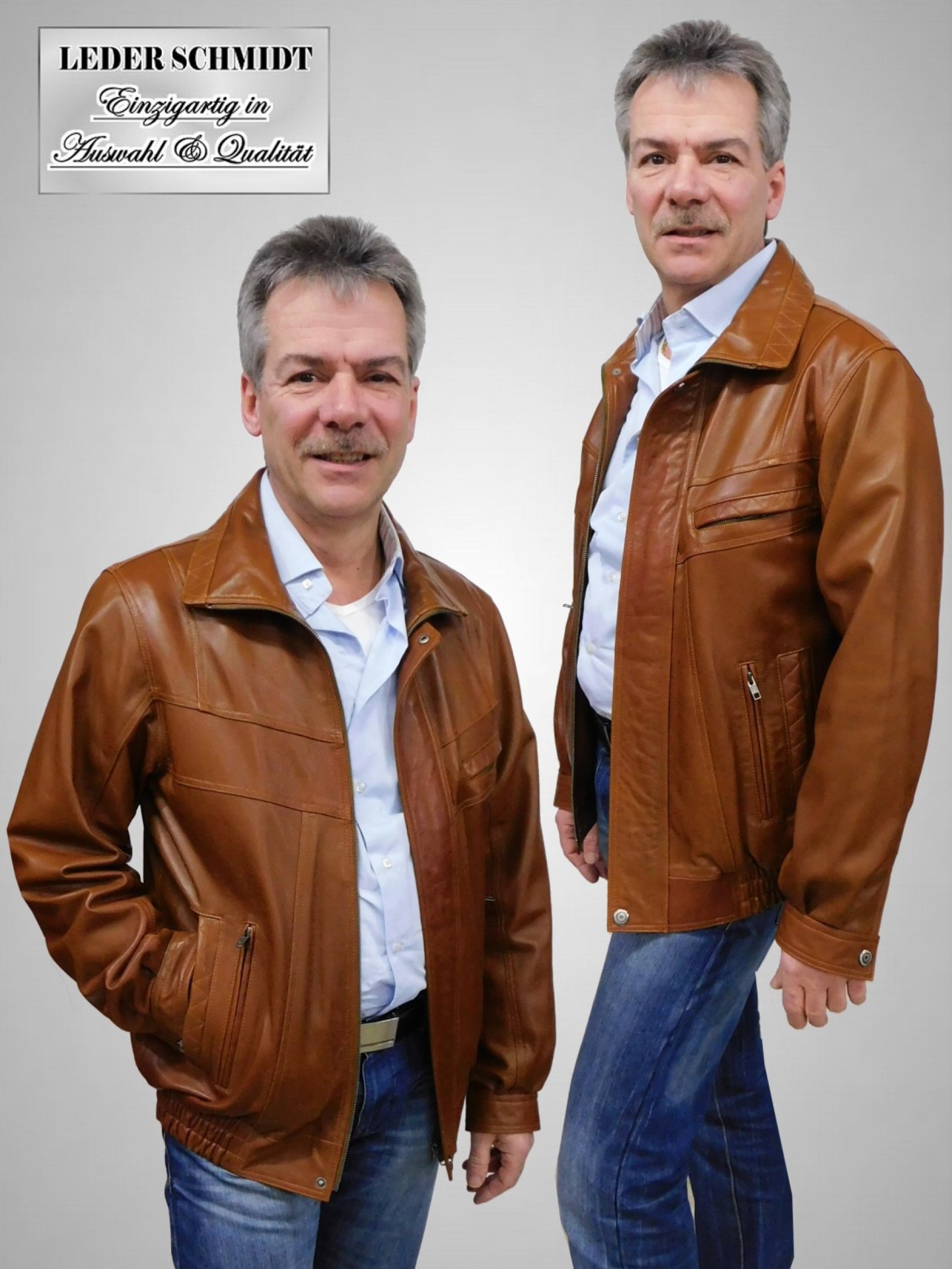 kurze Herren Lederjacke
