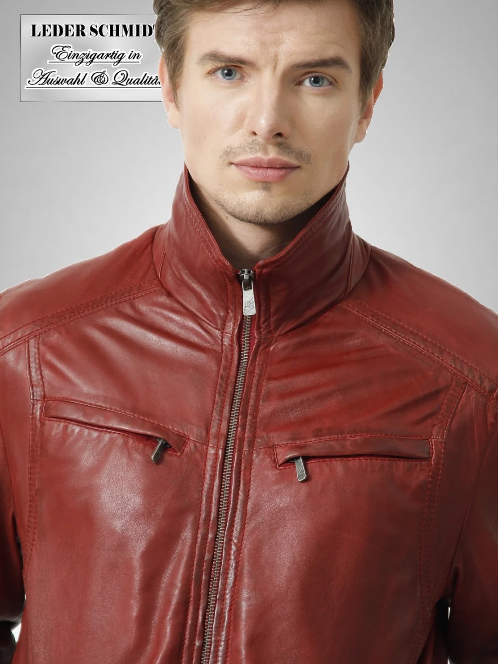 rote Herren Lederjacke Berlin
