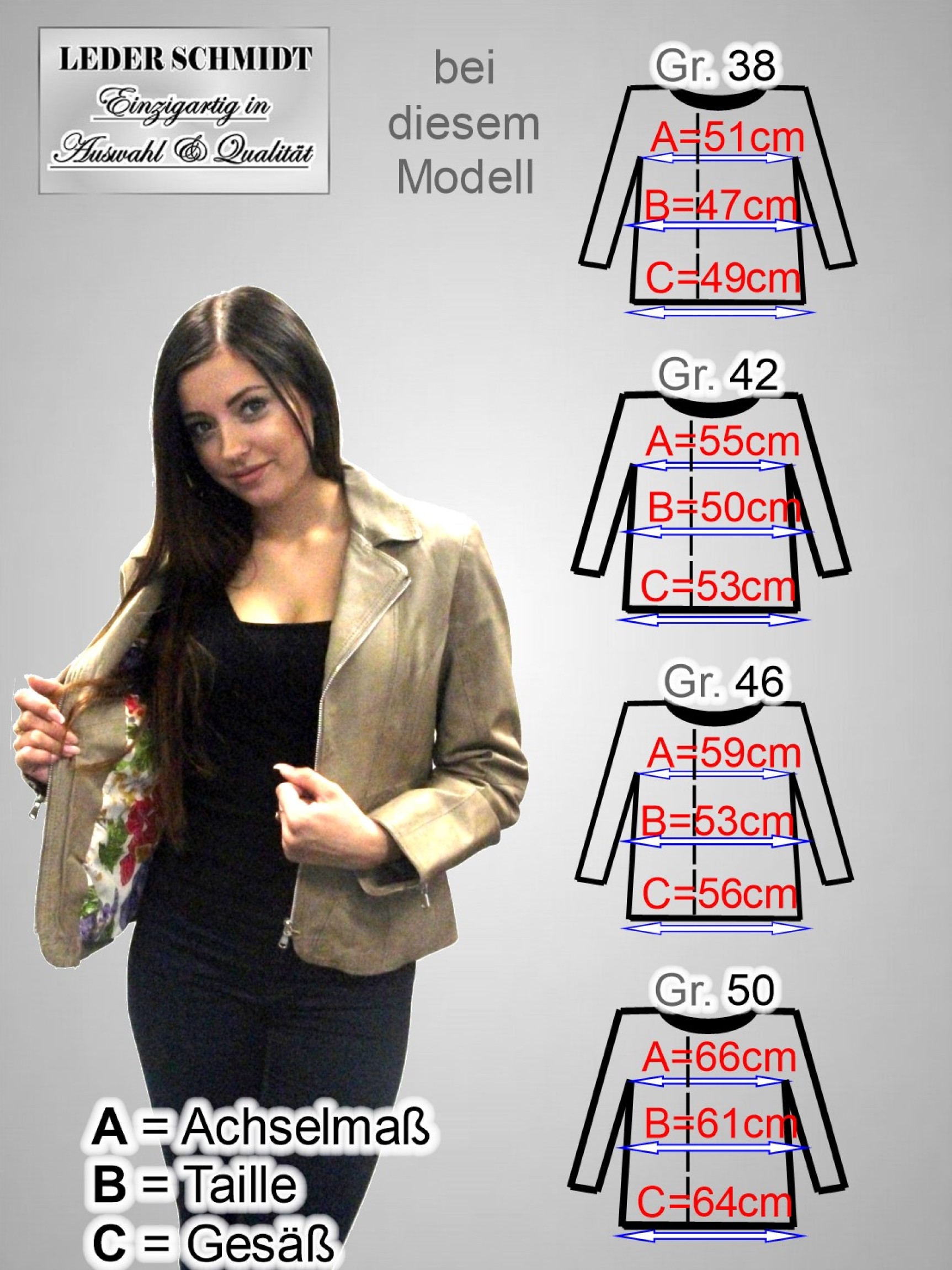 kurze Damen Lederjacke