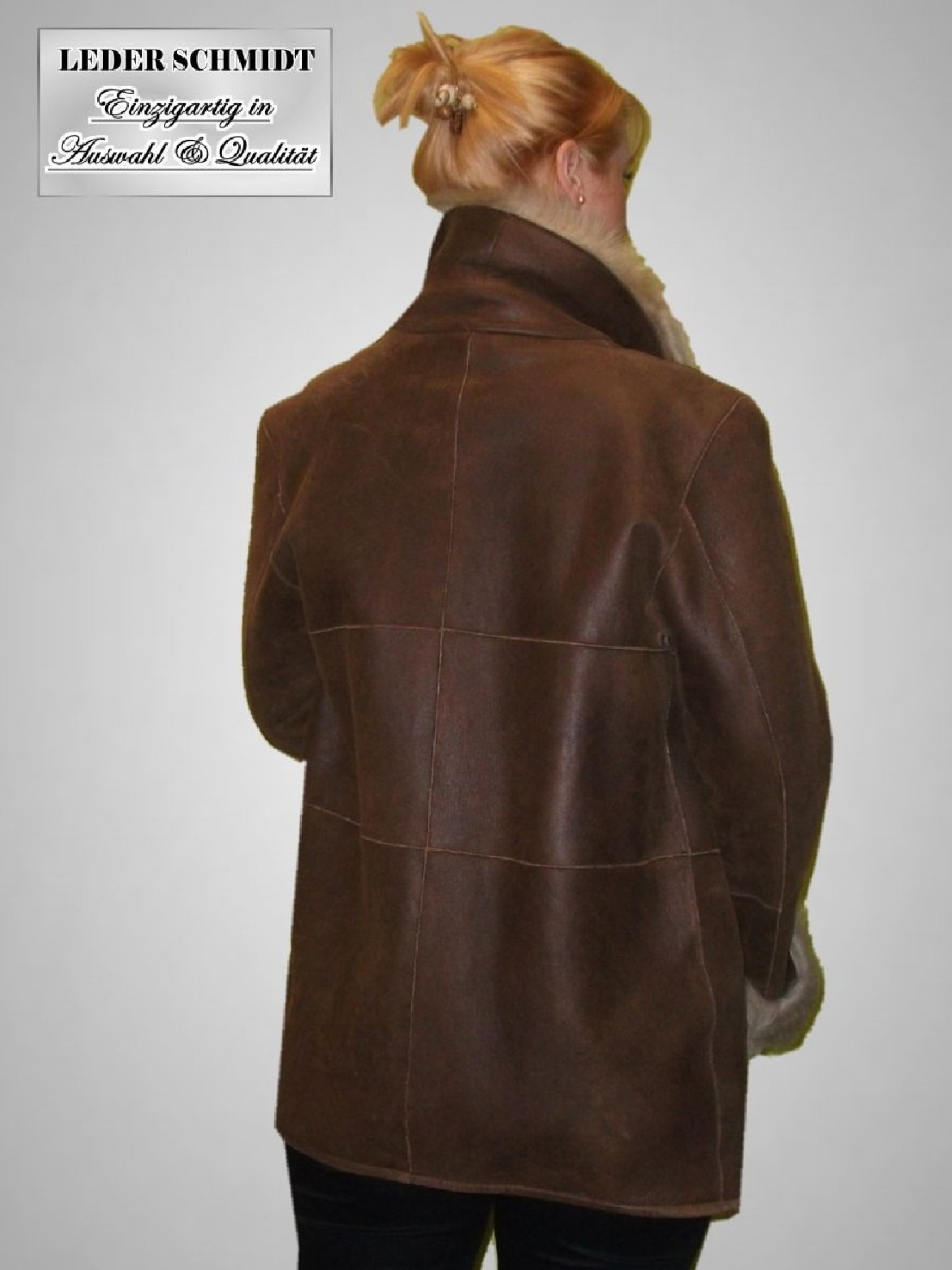 baune Lammfelljacke Damen Schaffelljacke preiswert