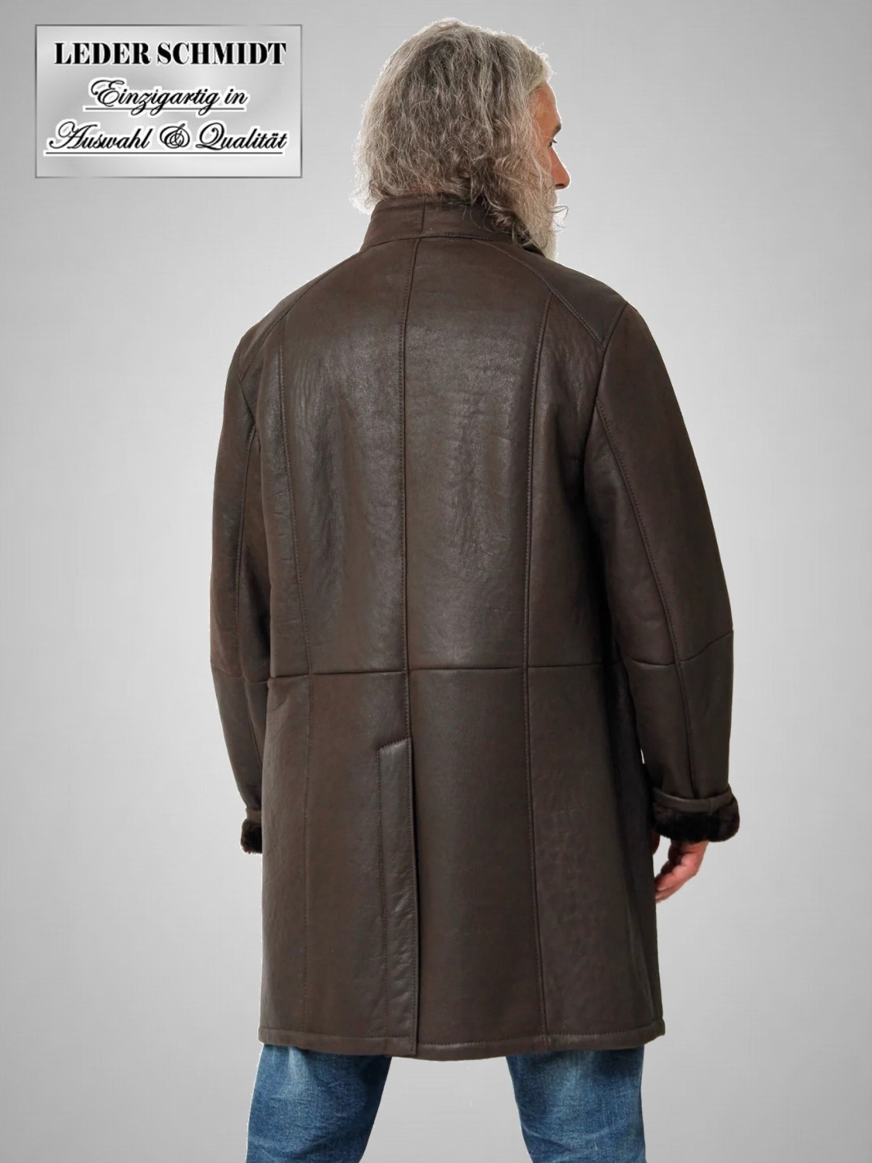 Lammfelljacke lang herren Clearance