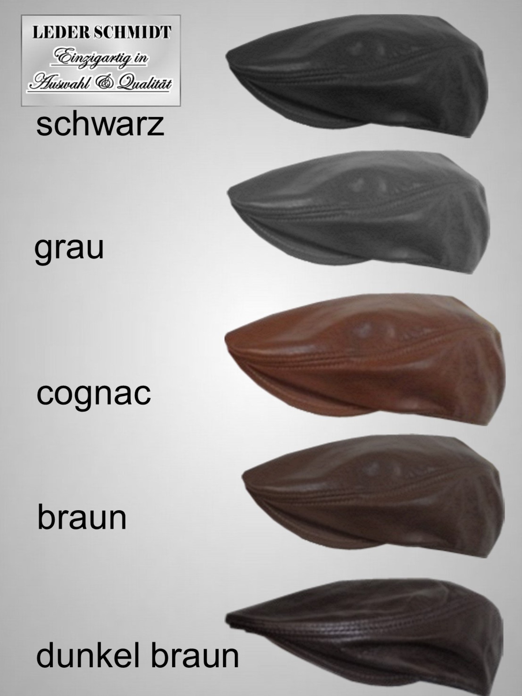 Herren Ledermütze