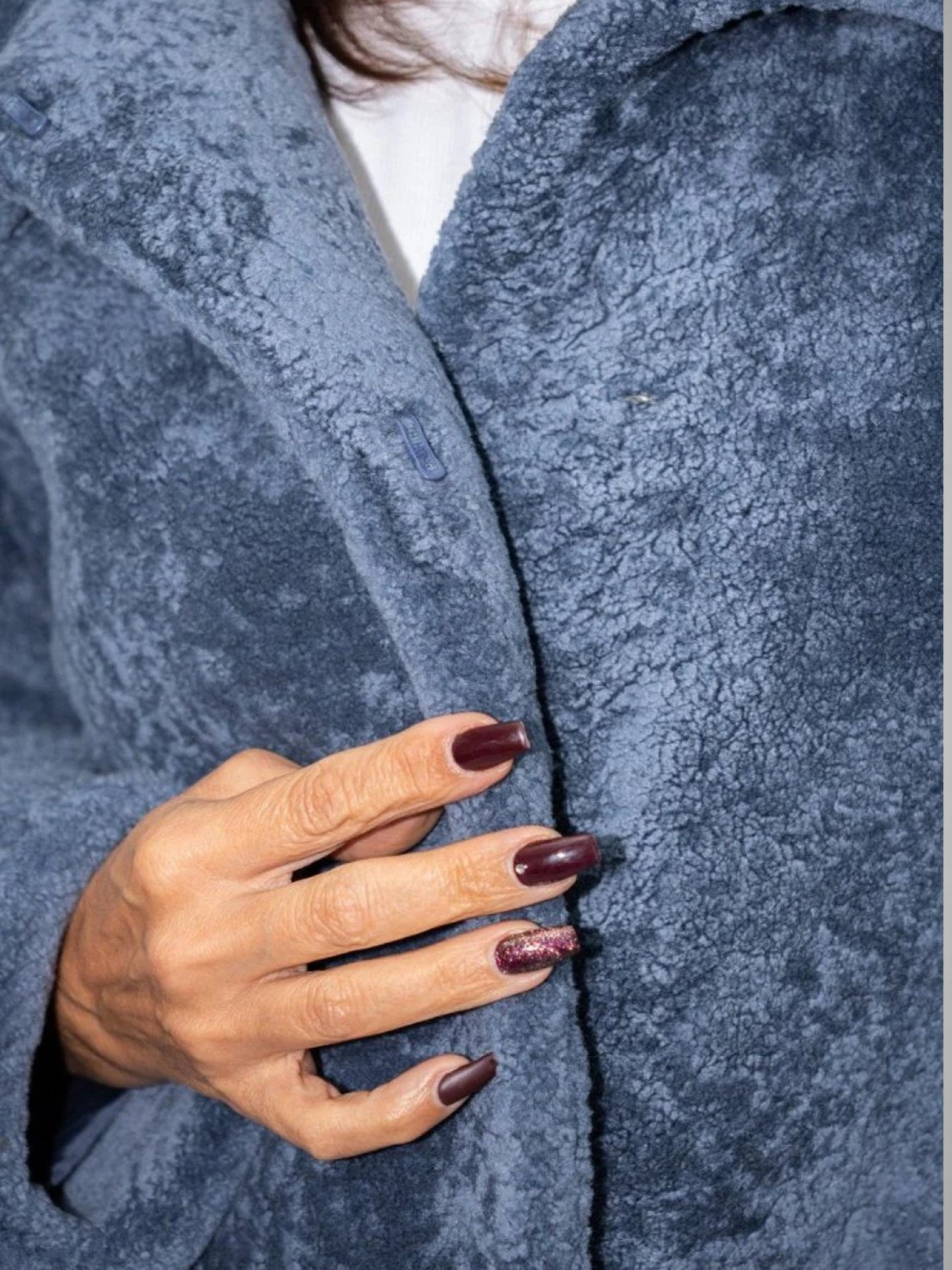 Damen Curly-Lammfelljacke