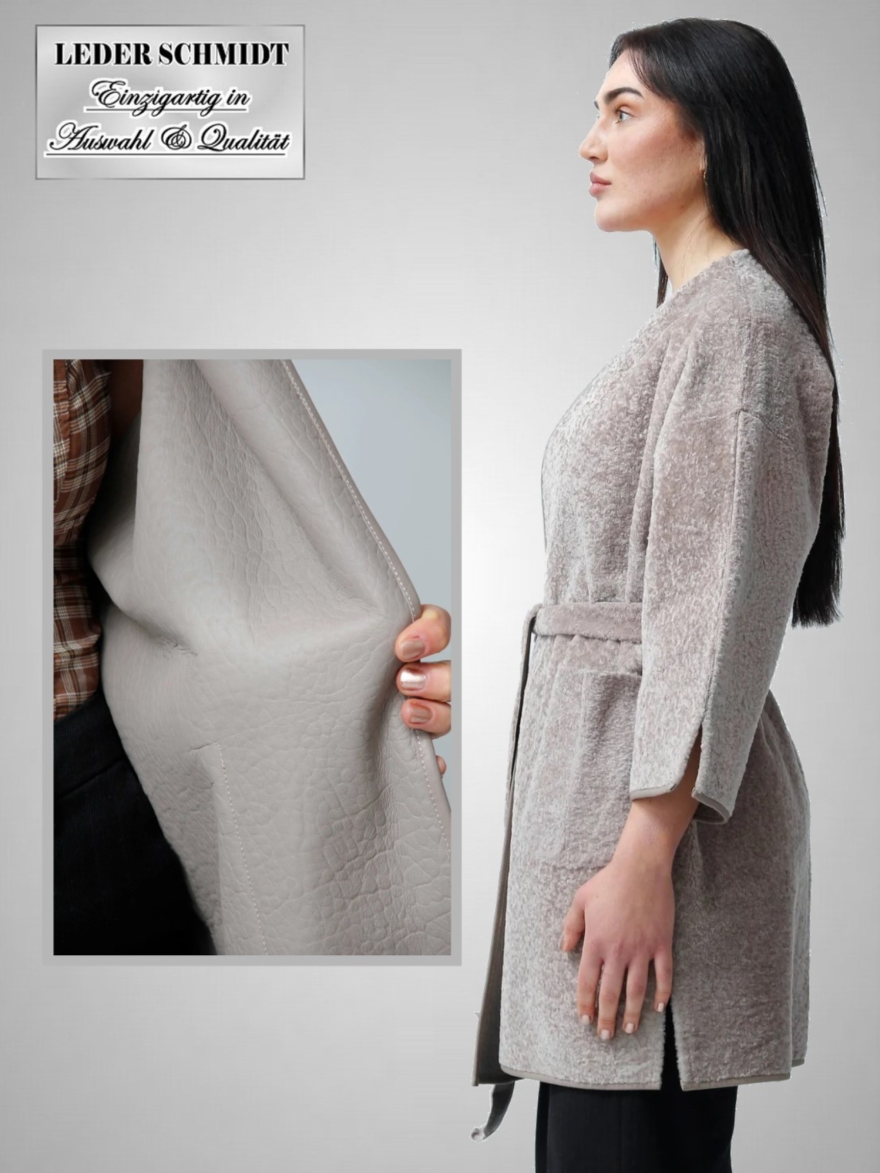 leichte Damen Lammfell-Jacke im modischen Design
