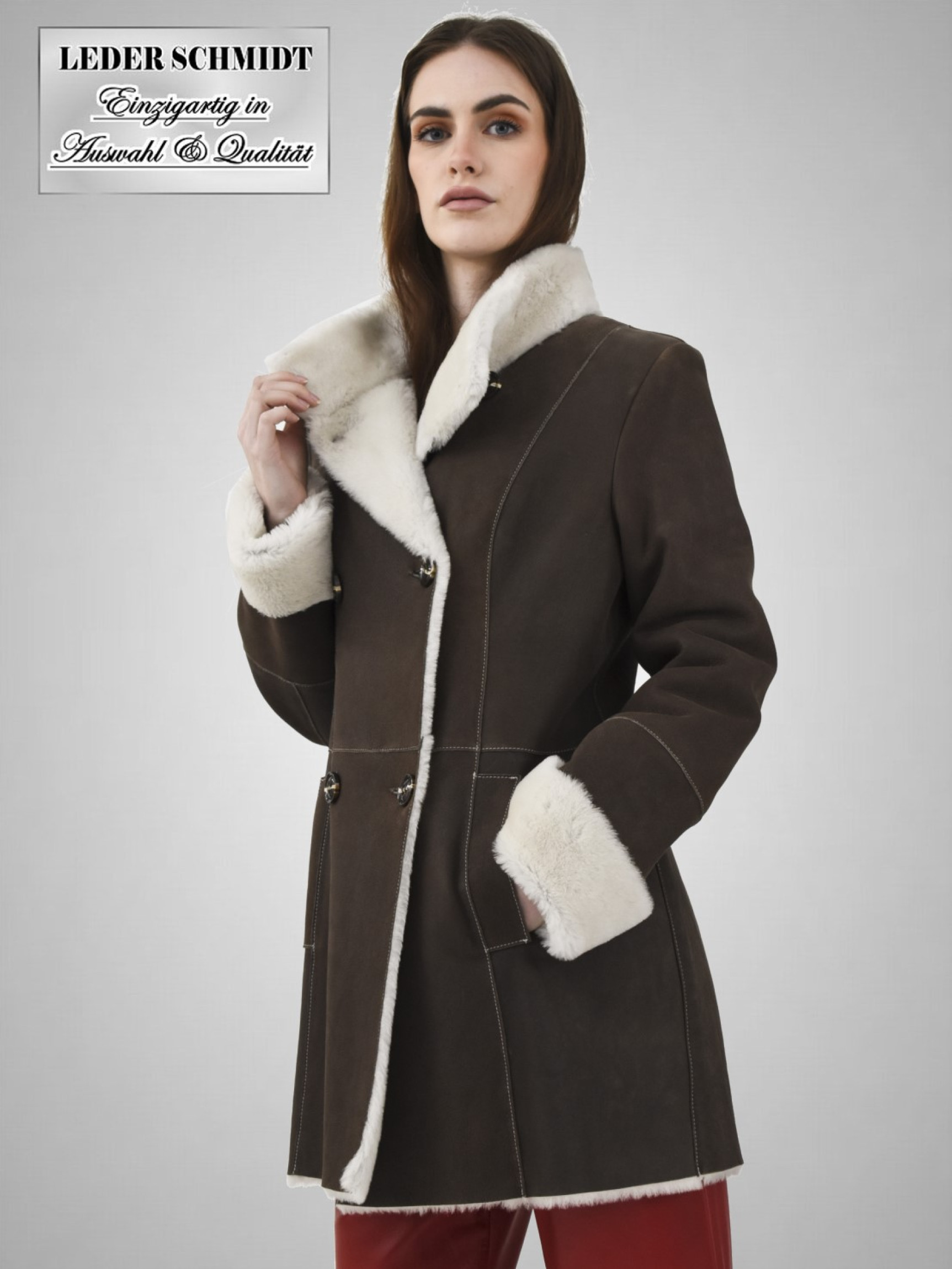 Damen Lammfelljacke sehr leicht