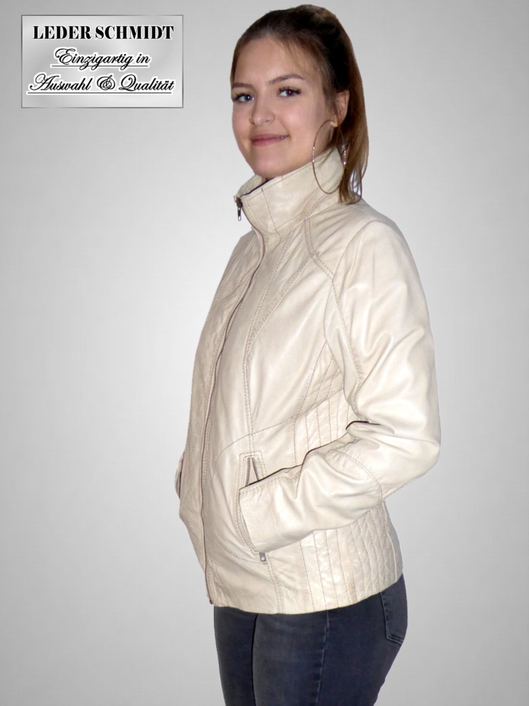 helle Damen Lederjacke