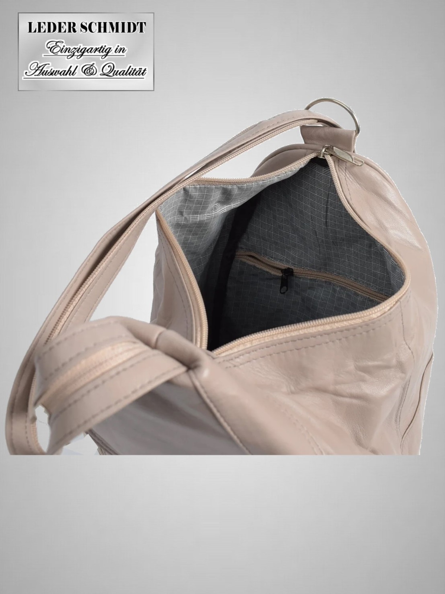 weicher leichter Damen Lederrucksack