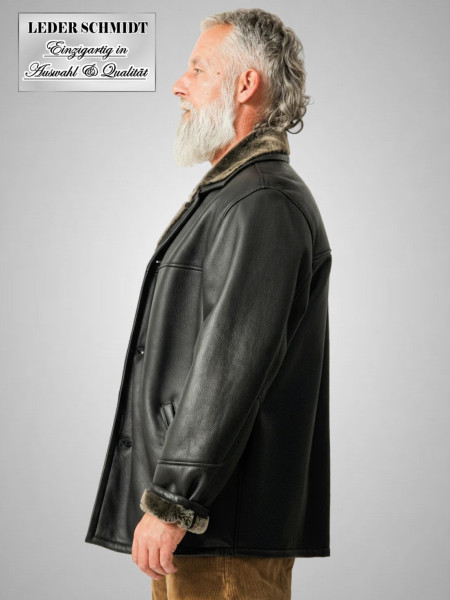 Herren Lammfelljacke halblang